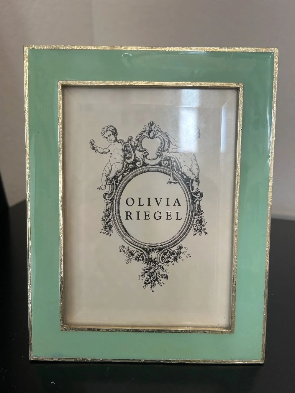 Olivia Riegel Mint Green Hand-Enameled Picture Frame